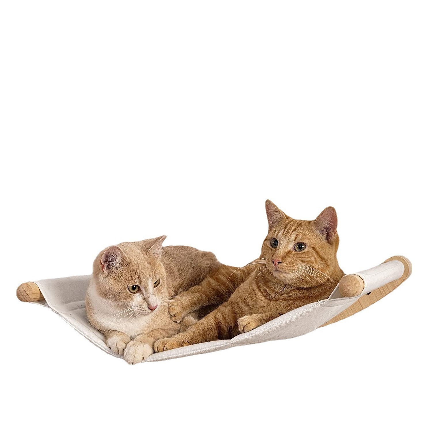 Multi Function 3pcs Cat Hammock For Wall Mounted Wood Climbing Frame Playing Cat Tree With Hammock Bed