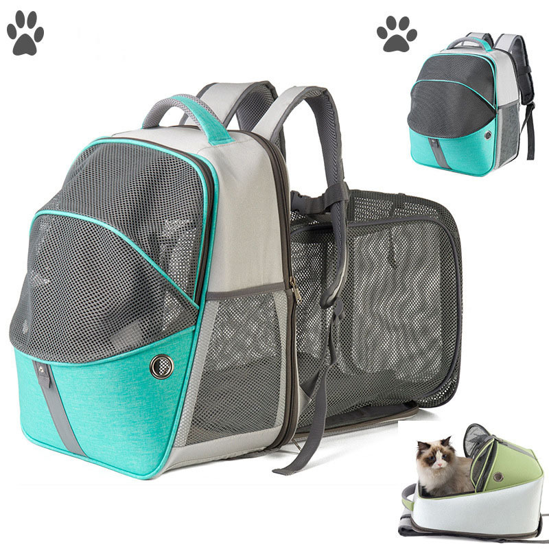 Airline-Approved Back Expandable Pet Carrier Backpack for Cats and Puppies Available Travel Hiking Walking Outdoor Using