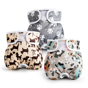 Female Dog Diaper Reusable Washable Durable Absorbent Cloth Doggie Diapers Pants