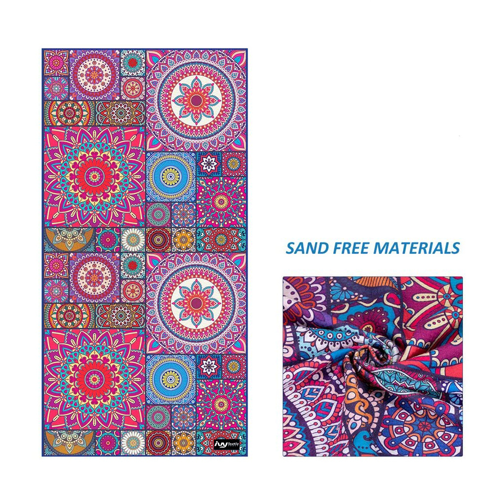 soft boho waffle large retro microfibre beach towels custom logo