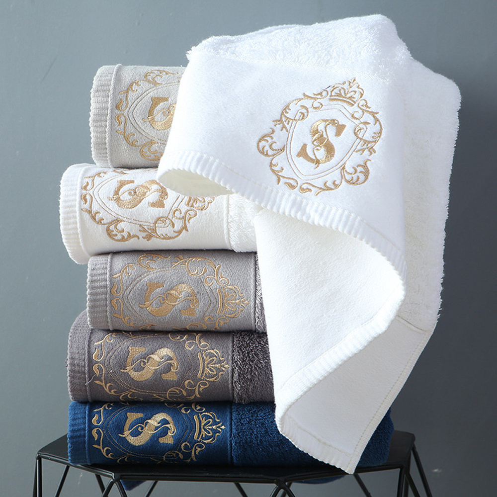 Wholesale hotel grade 100% cotton bathing towles hilton cheap towel set