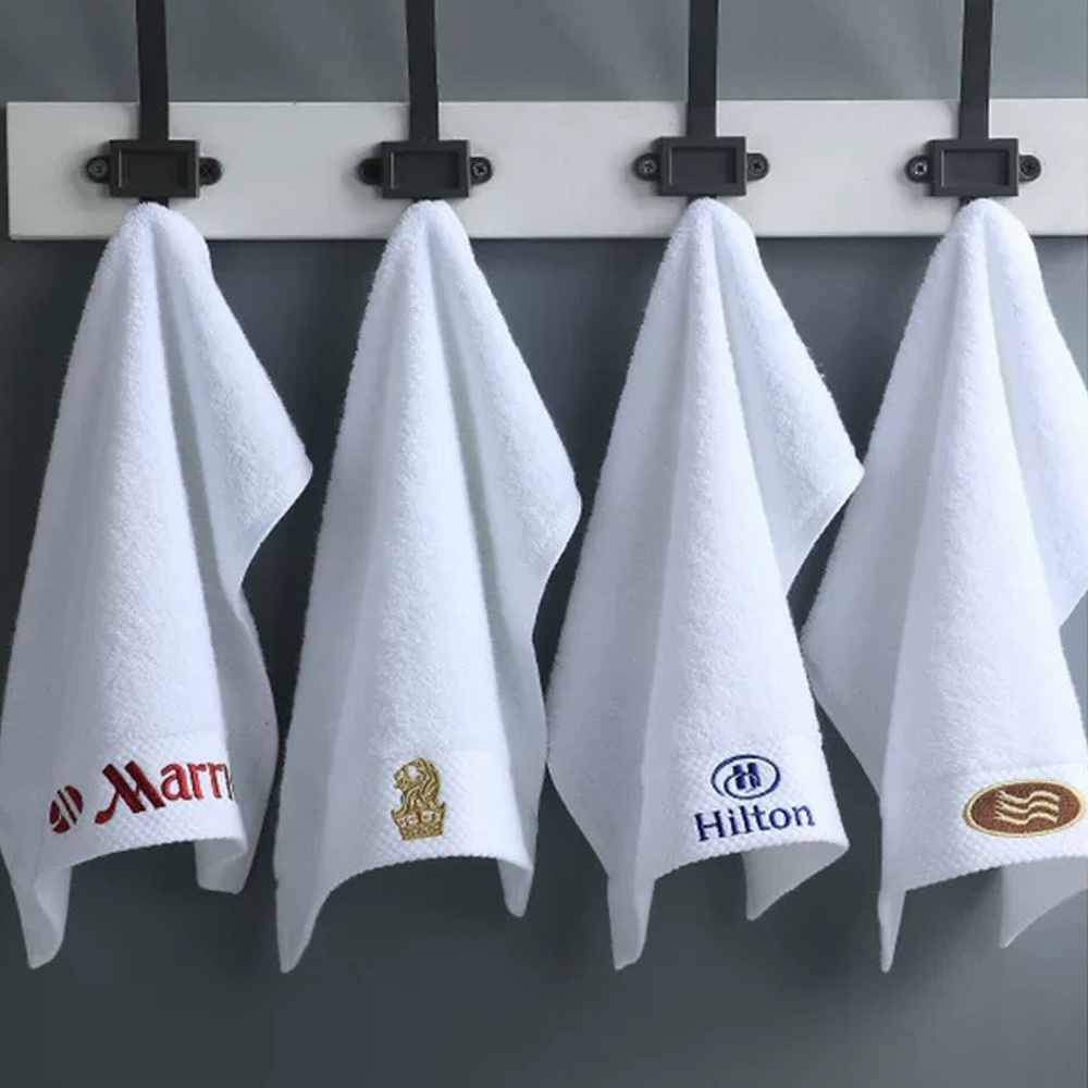 Wholesale hotel grade 100% cotton bathing towles hilton cheap towel set