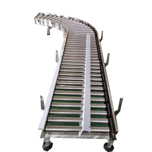 IVZ Curved Gravity Roller Conveyor For Pallet Conveying