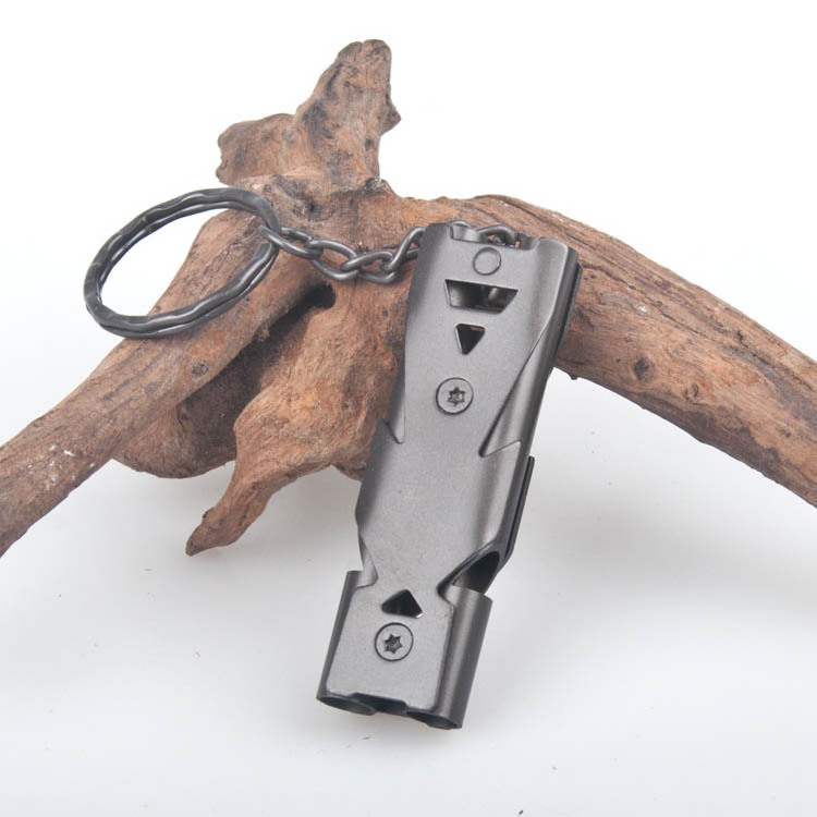 Survival Whistle Outdoor Stainless Steel Emergency Self Rescue Training Whistle