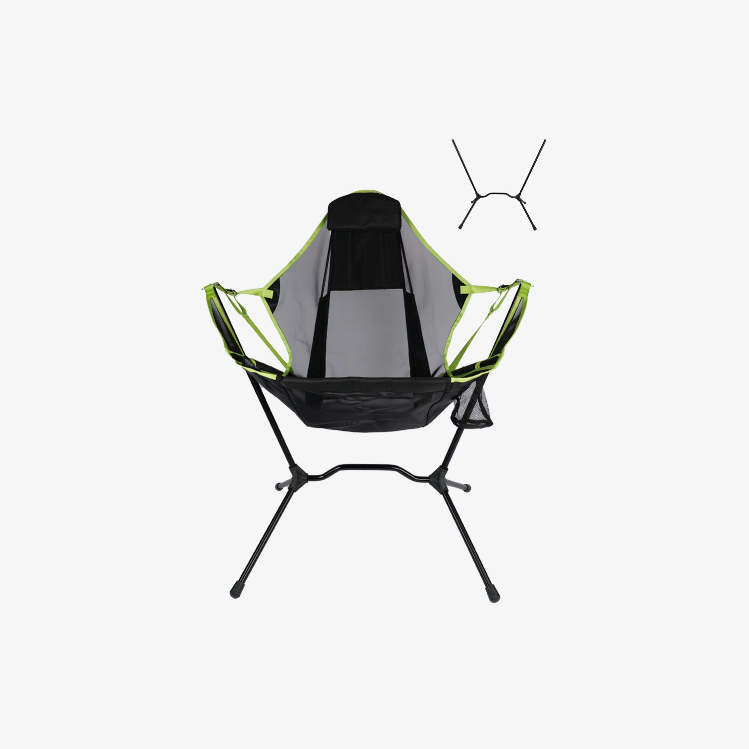 Iwayman Aluminum Alloy Adjustable Back Swinging Chair