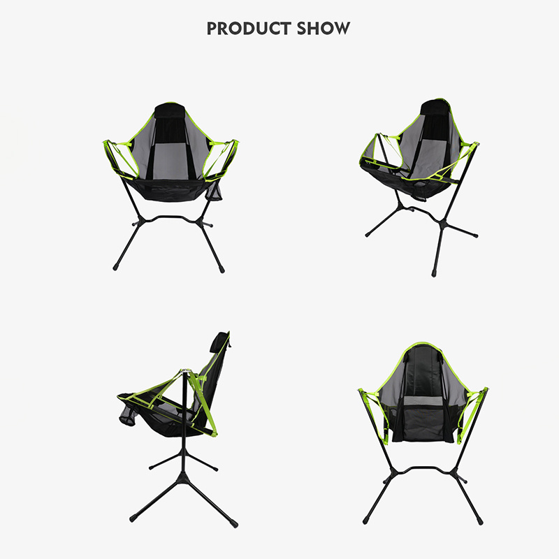 Iwayman Aluminum Alloy Adjustable Back Swinging Chair