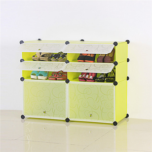 Portable Waterproof DIY Multi Layer Shoe Cabinet Entryway Shoe Rack With Open Shelving