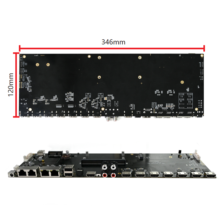 New 6*HD MI-Out Rk3588 Pcba Board V7 Android 12 Ddr4 1000mbps 8K H.265 H.264 Wifi6 for Video Wall Controller KTV entertainment