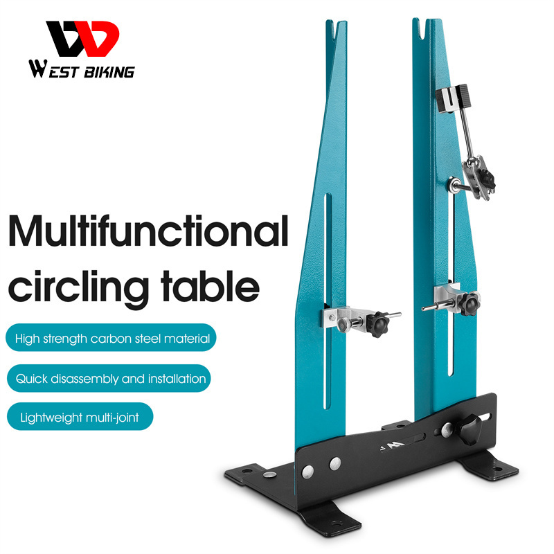 WEST BIKING Professional Bicycle Wheel Repair Stand Bicycle Wheel Maintenance Turning Stand Bicycle Tire Repair Kit Tool