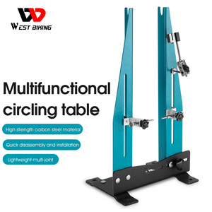 WEST BIKING Professional Bicycle Wheel Repair Stand Bicycle Wheel Maintenance Turning Stand Bicycle Tire Repair Kit Tool