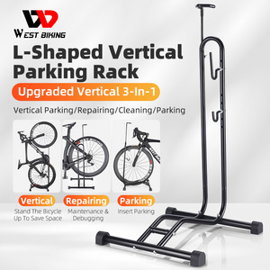 WEST BIKING New Design L Typed Bike Floor Stand Freestanding Bicycle Parking Rack Portable Space-Saving Bicycle Storage Stand