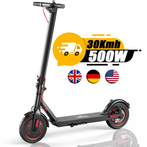 EU UK USA warehouse Hot Sale Electric Scooters 10inch air tire 2 wheels 500W Foldable Escooter e scooters for Adults