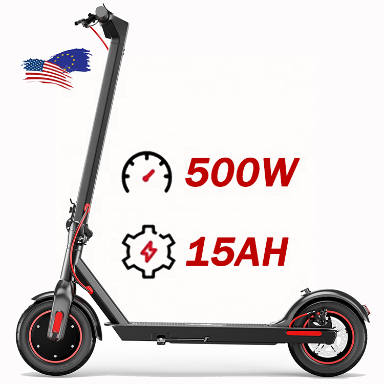 500w Motor 36v 15aH 10 inch Air tyre used electric scooters skuter in US EU popular scooter electric