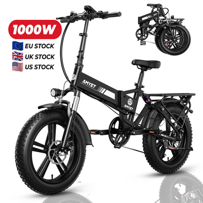 Wholesale 48V 750W 1000W motor fat tire electric mountain bicycle ebike Electric bike adult foldable e bike