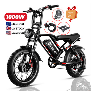 2024 New style adult electric fat tire bike E bicycle 20inch 1000W rechargeable electric city bike