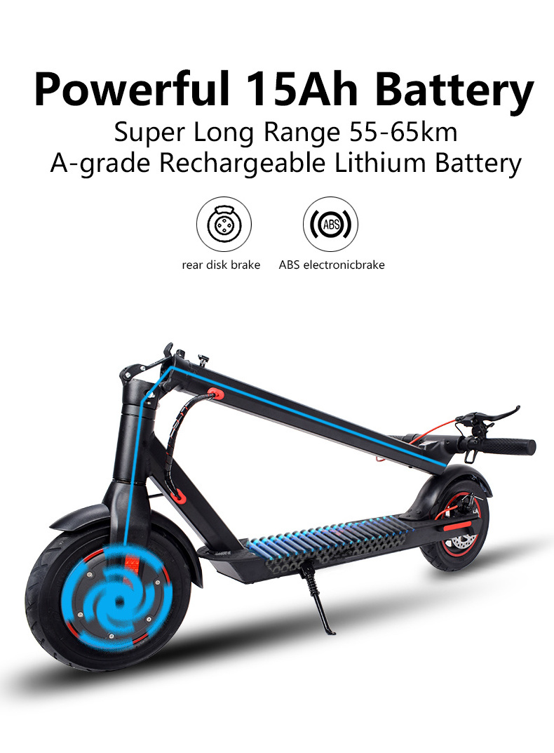 2023 New Model US EU warehouse Top Speed 10.4Ah 15Ah Battery Electric Mobility Scooter with Custom Logo For Adult