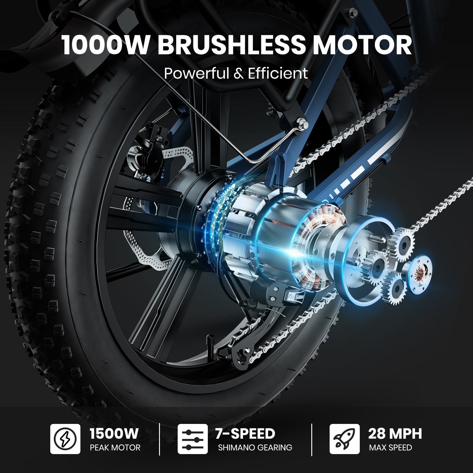 EU US STOCK Folding Fast Electric Dirt Bike 750W 1000W 13Ah 48V Fat Tire Mountain City Road Bicycle E Bike