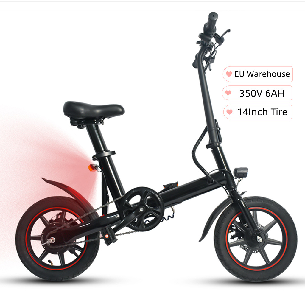 EU Warehouse Free Shipping 14Inch Foldable Mini Ebike Electric City Bike 36V 350W Electric Bicycle For Adult