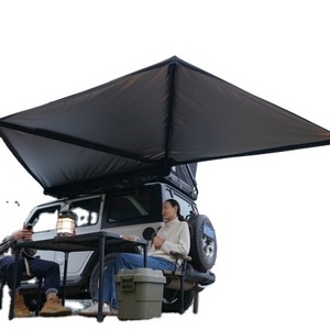 Wild Land Outdoor Camping 180 Degrees free standing Fox wing Awning, Car Side Freestanding Awning With LED