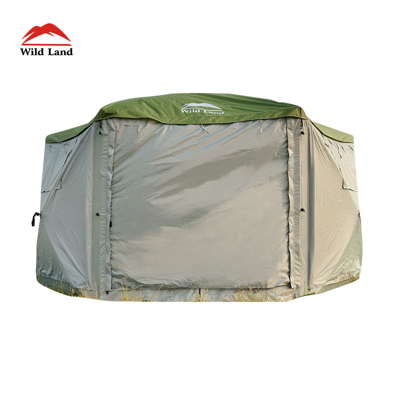 Wild Land Hub screen house 600 Lux Easy Quick Setup 8-10 Person Family Tent Waterproof Canvas Instant Tents For Camping