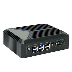 N1221 mini pc dual lan display computer fanless mini pc j6412 with sim card slot