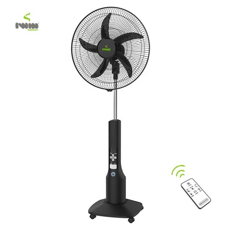 hot selling item standing fan Electric Rechargeable Portable Personal USB solar Floor Fan with solar panel