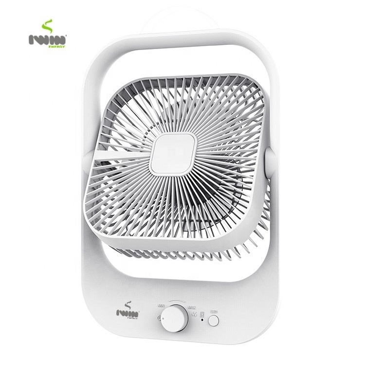 Rechargeable Table Fan 8 Inch Emergency Charger Fan with Mini  portable fan