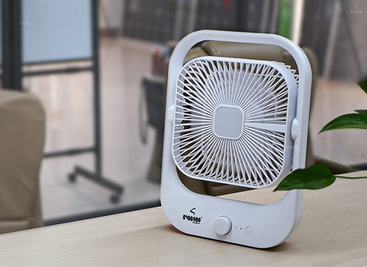 Rechargeable Table Fan 8 Inch Emergency Charger Fan with Mini  portable fan