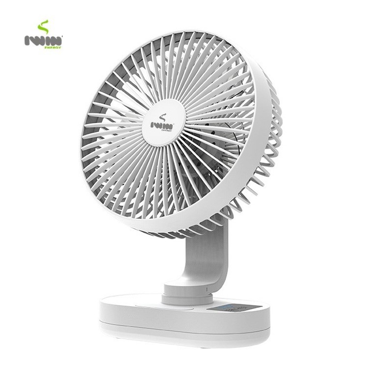 Hot sale 8 inch  AC DC Pedestal  Floor Fan Home Solar Rechargeable Stand For  Household and Outdoor