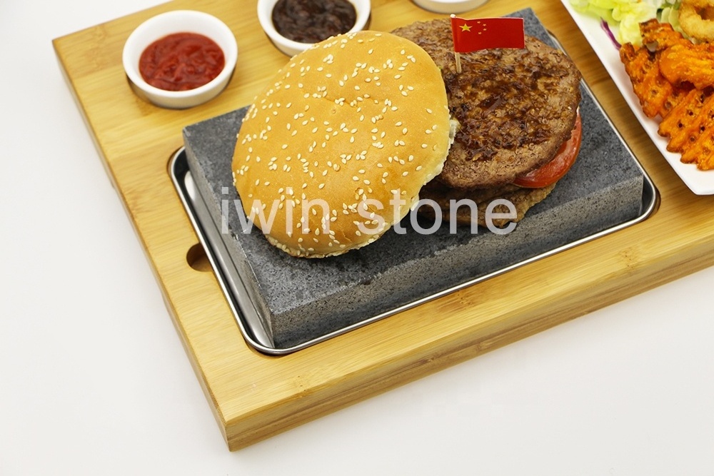 Lava Sizzling Steak Plate/Cheapeast steak stone set Metal,stainless Material and cooking Oven Accessories Granite Cookware Sets