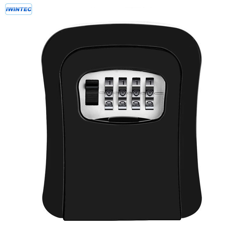 Key Storage Lock Box with 4 Digit Combination for House Key, Office, Realtors, Contractors