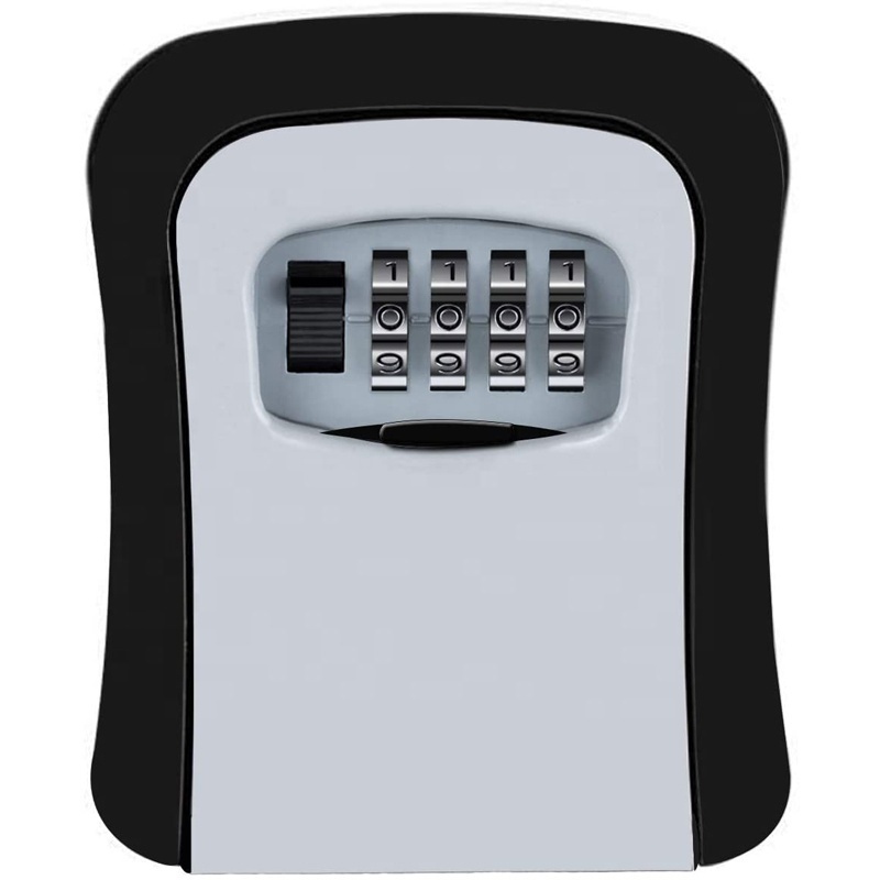 Key Storage Lock Box with 4 Digit Combination for House Key, Office, Realtors, Contractors