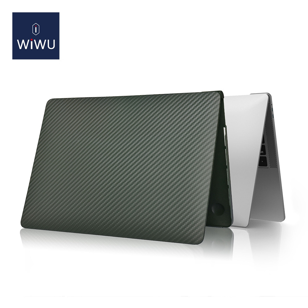 WiWU Laptop Hard Shell With Carbon Texture Protective Case for Macbook Pro 13.3 Air/2020 Anti-Scratch Shield Case Protector