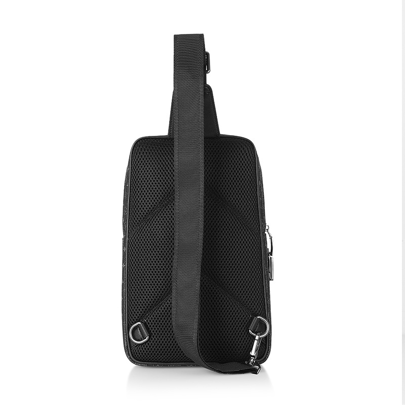 Wiwu High Quality Custom Men Fingerprint Chest Lock Bag PVC Waterproof Wear resistant messenger Crossbody Bag