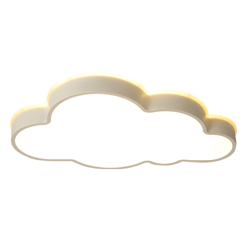 Dimmable cloud shape ceiling lighting modern remote decor ceiling light with lamp for kids room