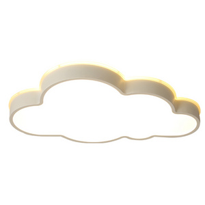 Dimmable cloud shape ceiling lighting modern remote decor ceiling light with lamp for kids room