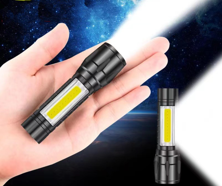 High Lumens Small Mini Flashlight Adjustable Brightness LED Flashlights for Outdoor, Emergency