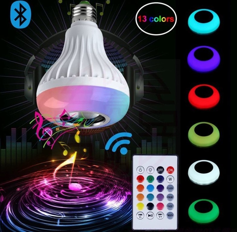 Hot Selling Blue tooth Light Bulb with Speaker with Remote Control and APP, RGB Color Changing