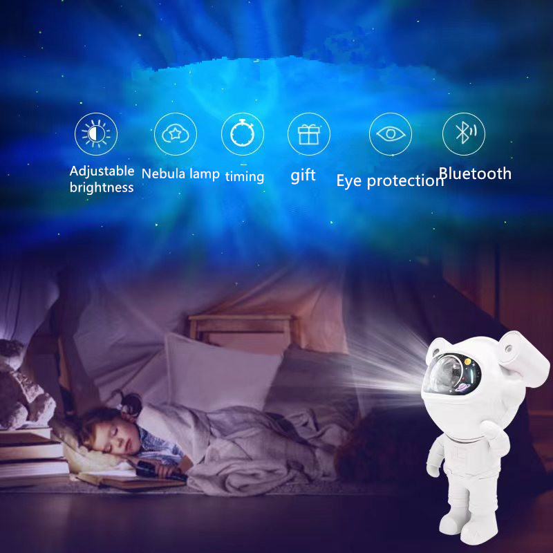 Astronaut Space Buddy Warrior Night Light Projector Starry Night Light for Bedroom for Children and Adults