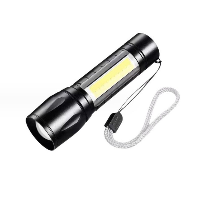 Water Resistant Rechargeable Mini LED Emergency Handheld Flashlight for Camping Biking Hiking Outdoor Home Emergency