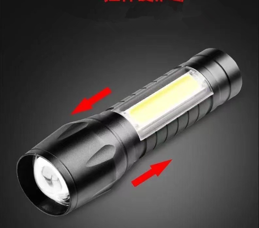 Water Resistant Rechargeable Mini LED Emergency Handheld Flashlight for Camping Biking Hiking Outdoor Home Emergency