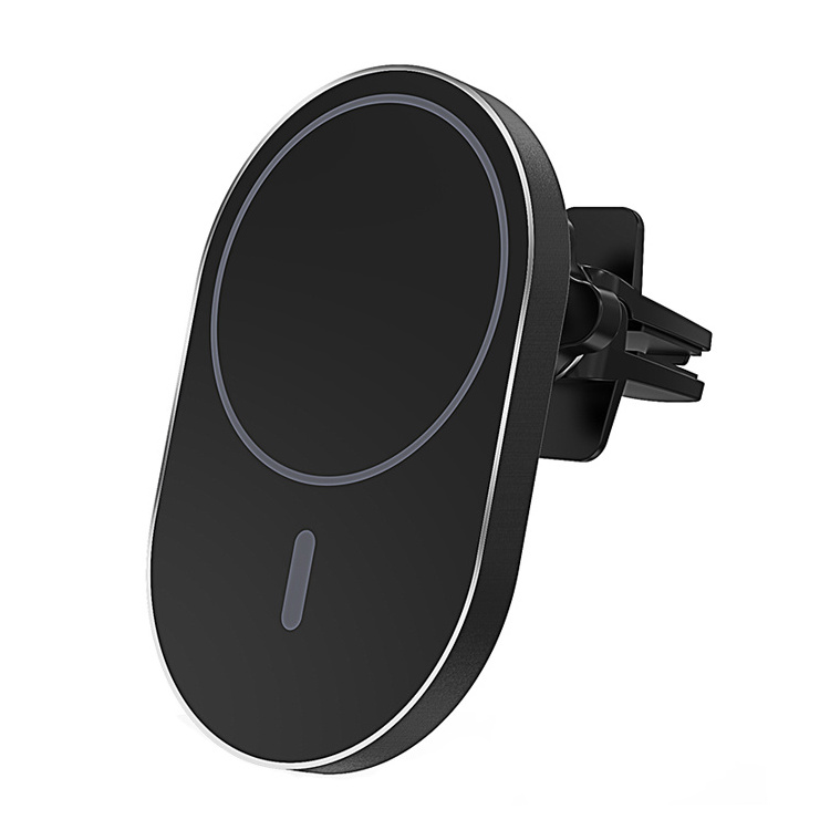 Automatic Adsorption 15W Fast Charging Magnetic Wireless Car Charger Mount and Phone Holder