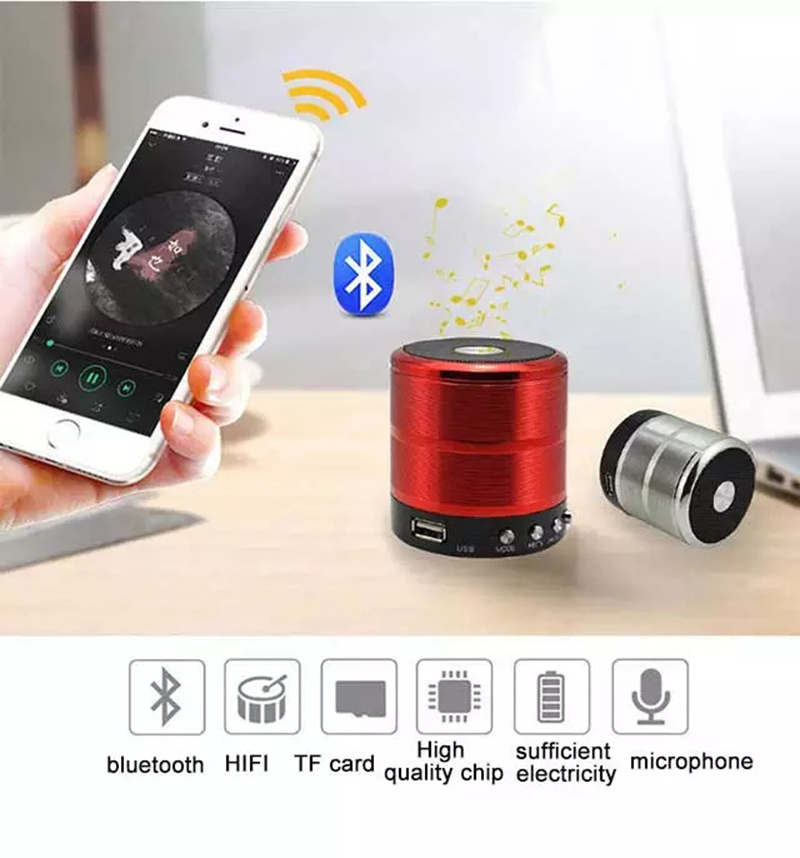 portable bt speakers small steel gun speaker alloy good usb card wireless audio wireless mini super bas