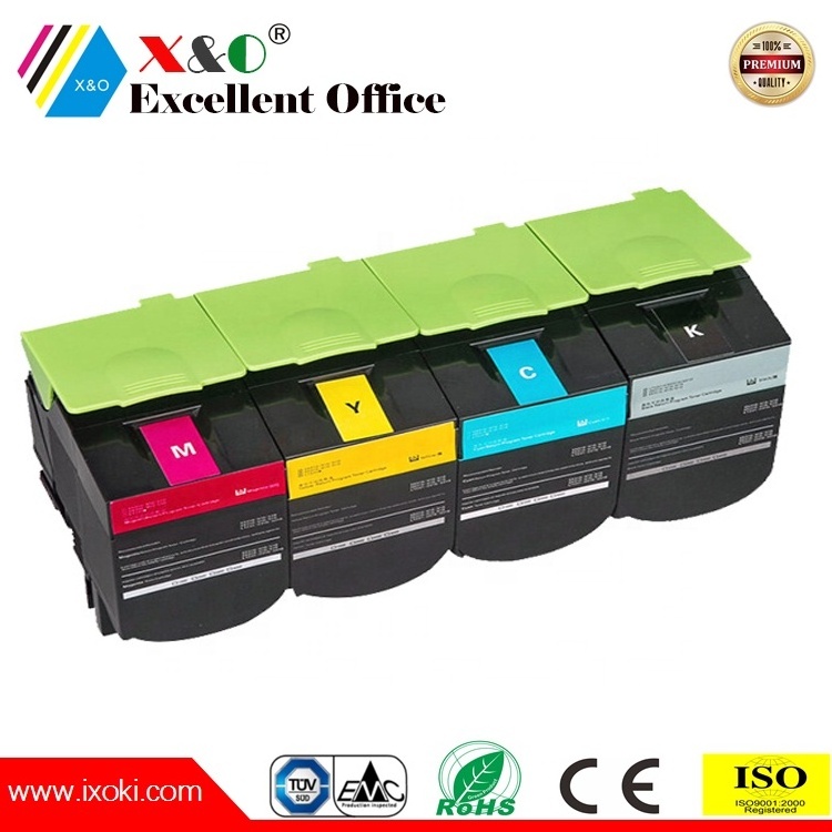 X&O Premium Quality Compatible Lexmark Printer Cartridge 80C2SK0 80C2SC0 80C2SM0 80C2SY0 Toner Cartridge CX310 CX410 CX510