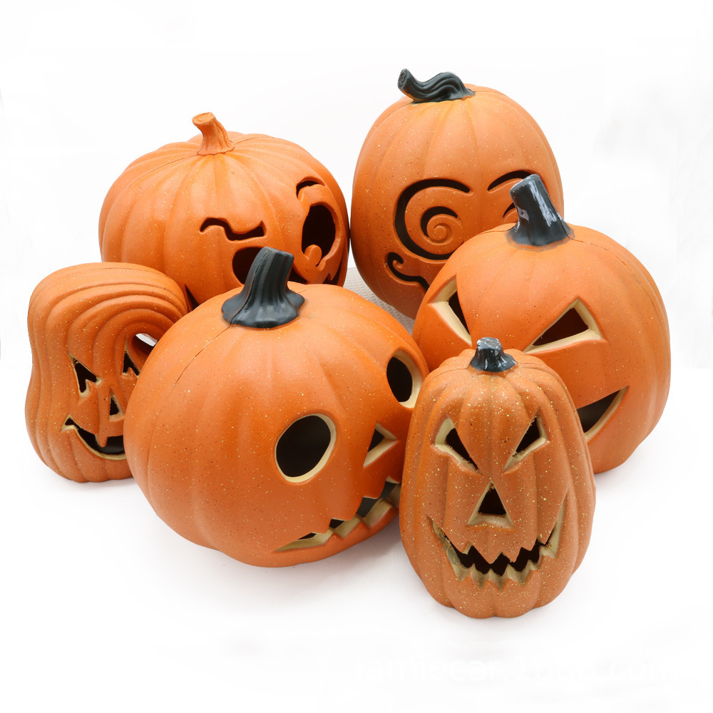 Jack O Lantern Pumpkins with Mist Maker, Light up Pumpkins for Halloween Party Home