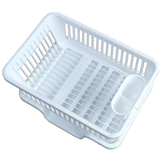 Hot sale Plate Dish Bowl Cups Spoon Storage Rack Drainer Plastic Dish Drying Rack Kitchen Drying Drainer Dish Rack With Cover