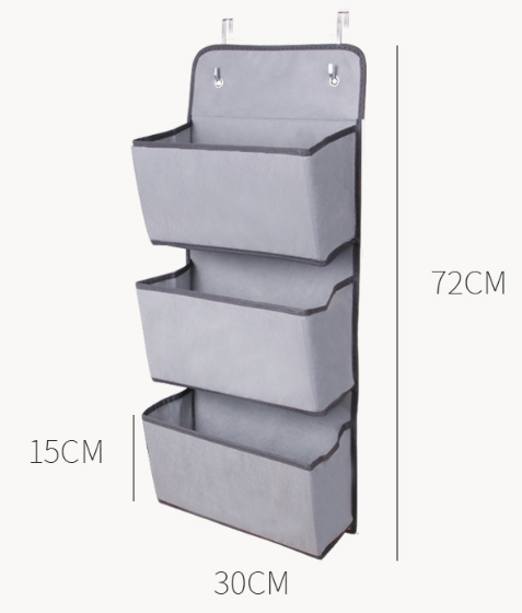 wall hanging storage box closet organizer cabinet hanging storage with Large Capacity Pocket For Bedroom