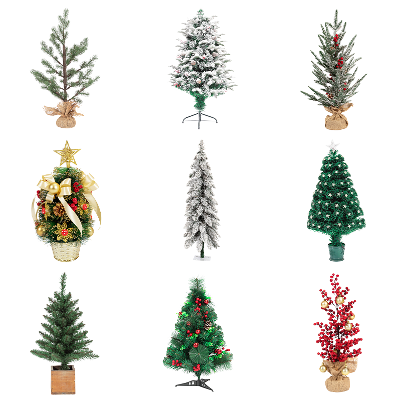 Wholesale Tinsel Snowing Christmas Tree Artificial Christmas Tree With Lights