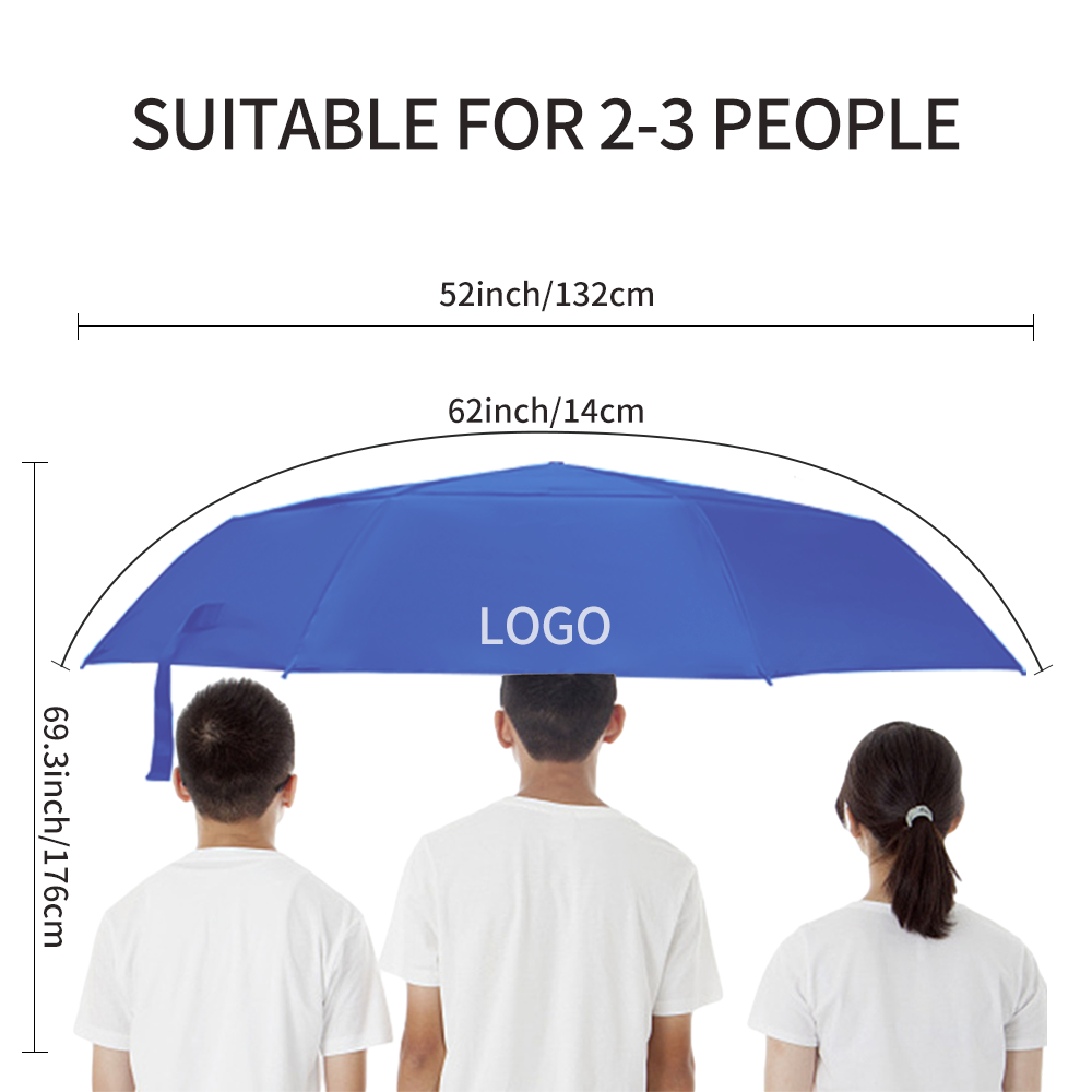 Full Automatic Open Promotional Branded Business Windproof 3 Folding Polyester Pongee Umbrella With Custom Logo