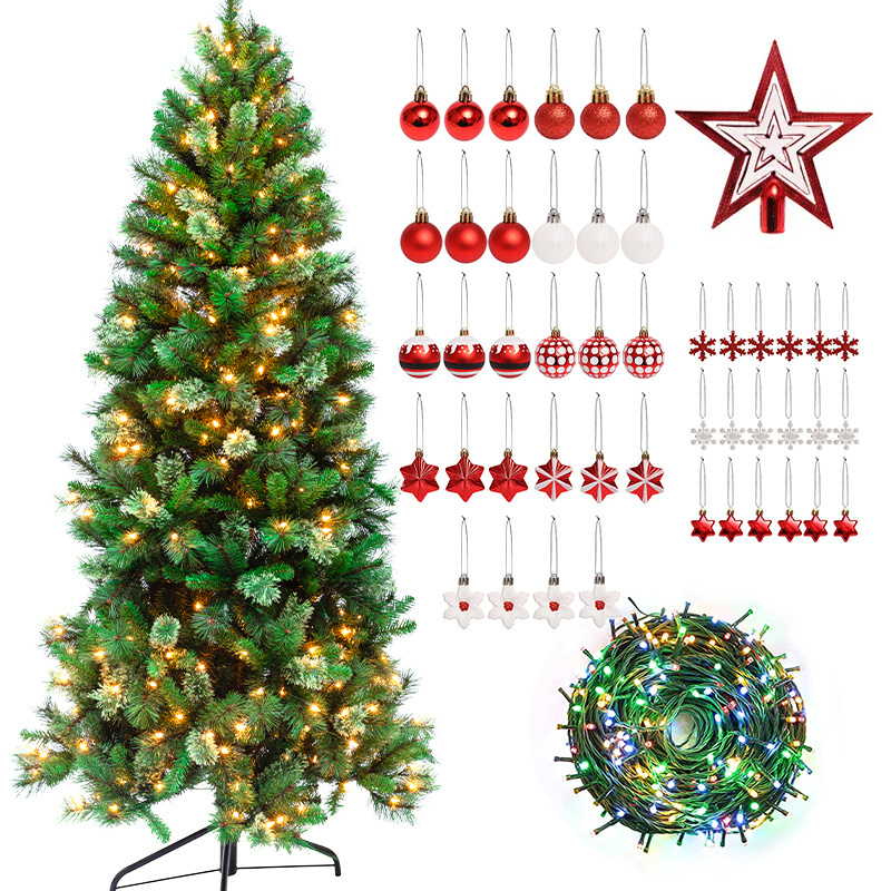 Wholesale Artificial Decoration Christmas Tree Ornament Snowing Christmas Tree With Umbrella Base